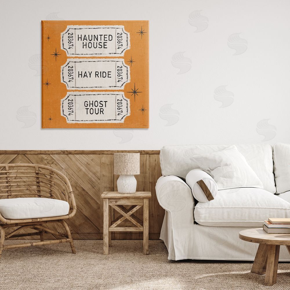 Veronique Charron Wee Bit Wicked Tickets Canvas Art on Wall