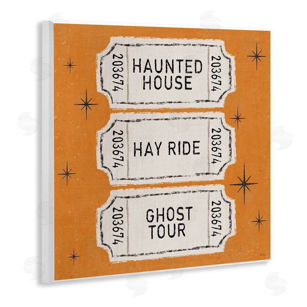 Veronique Charron Wee Bit Wicked Tickets Wall Plaque Art Print