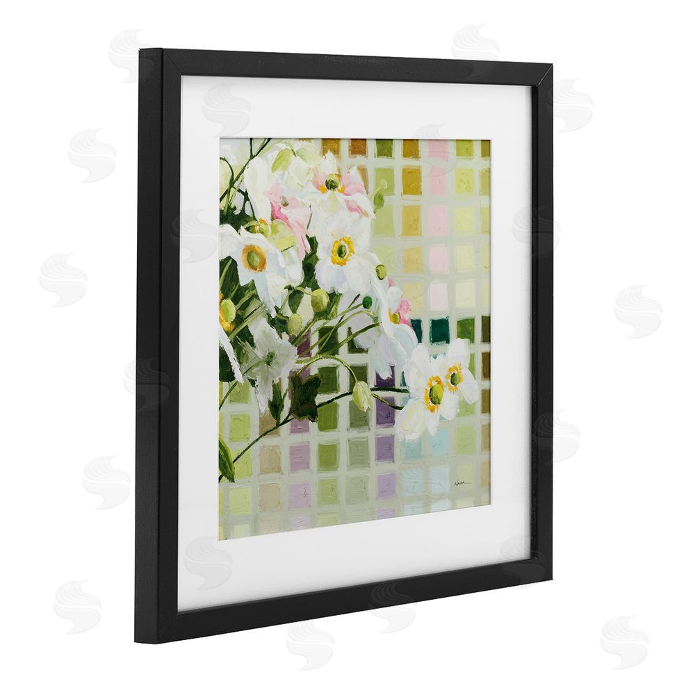 Shirley Novak Color Chart Daffodils Black Framed Print Under Glass Wall Art