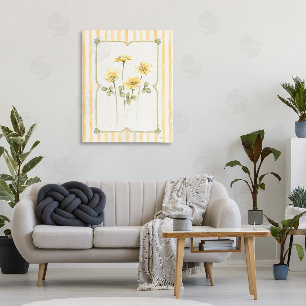 Beth Grove Sweet Honey Florals Stretched Canvas on Wall