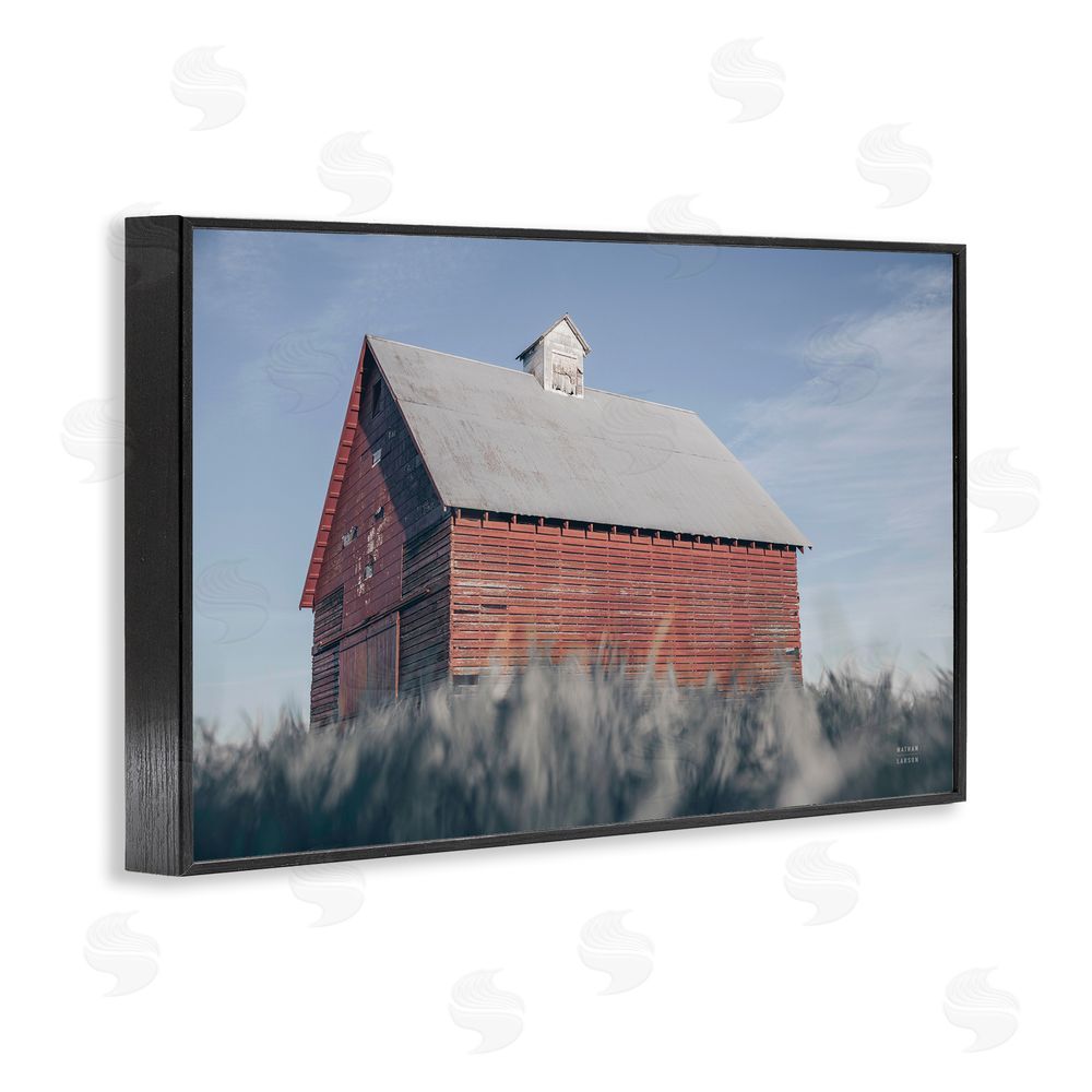 Nathan Larson End Of The Field Cottage Black Framed Giclee Wall Art