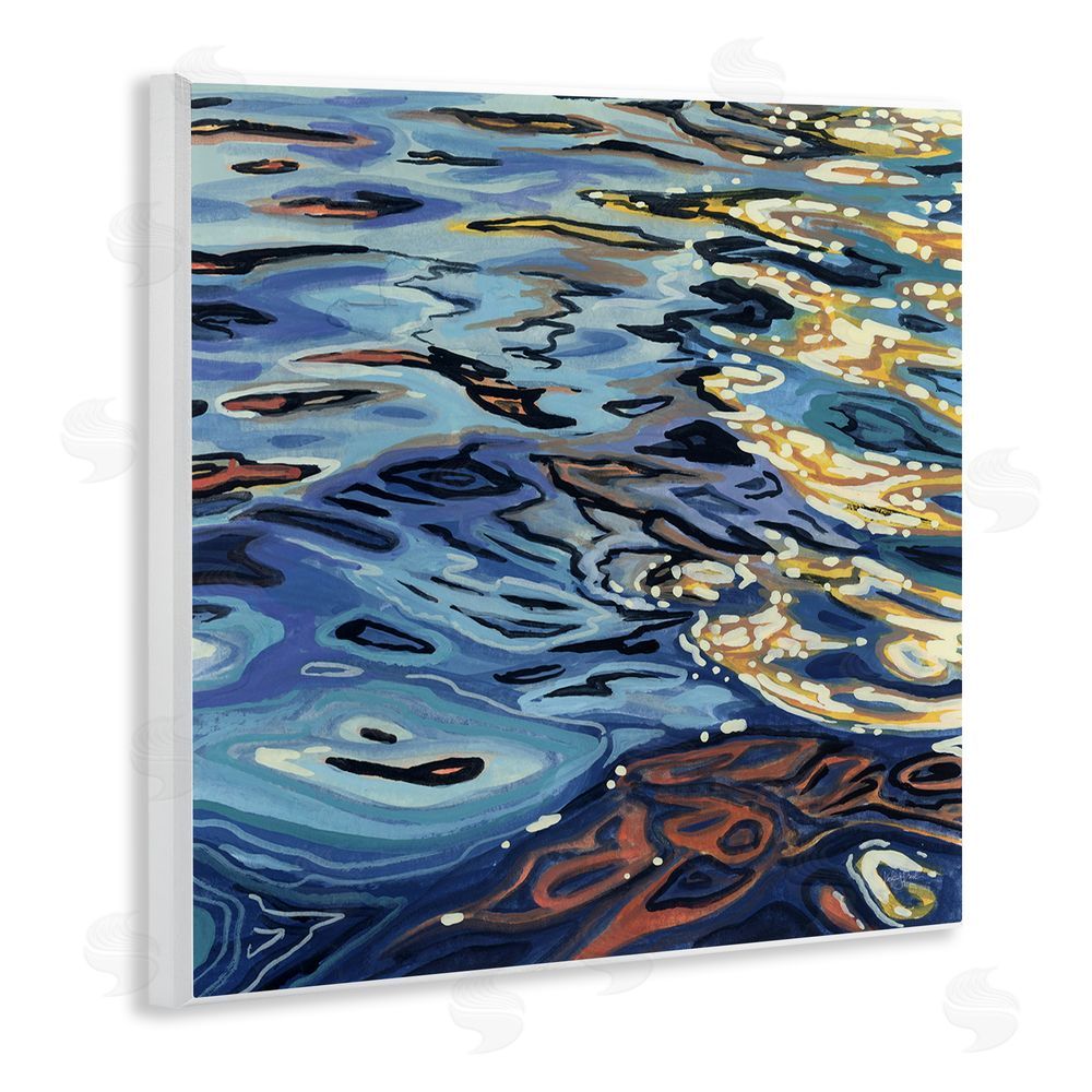 Kate Jarvik Birch Sunrise on Rippling Water Wall Plaque Printed Art