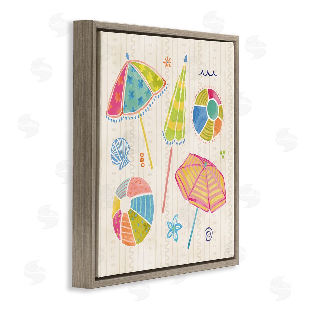 Dina June Fine In The Sunshine Brown Floating Framed Canvas Wall Art