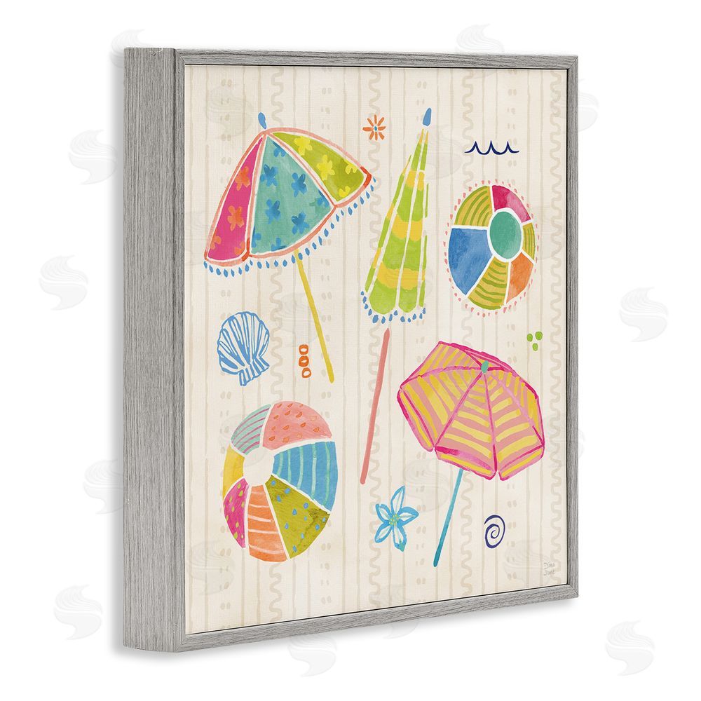 Dina June Fine In The Sunshine Gray Framed Giclee Wall Art