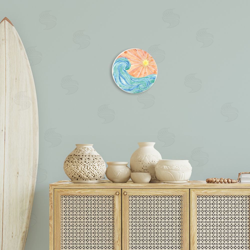 Wild Apple Fine In The Sunshine Waves Canvas Wall Art Print in Room
