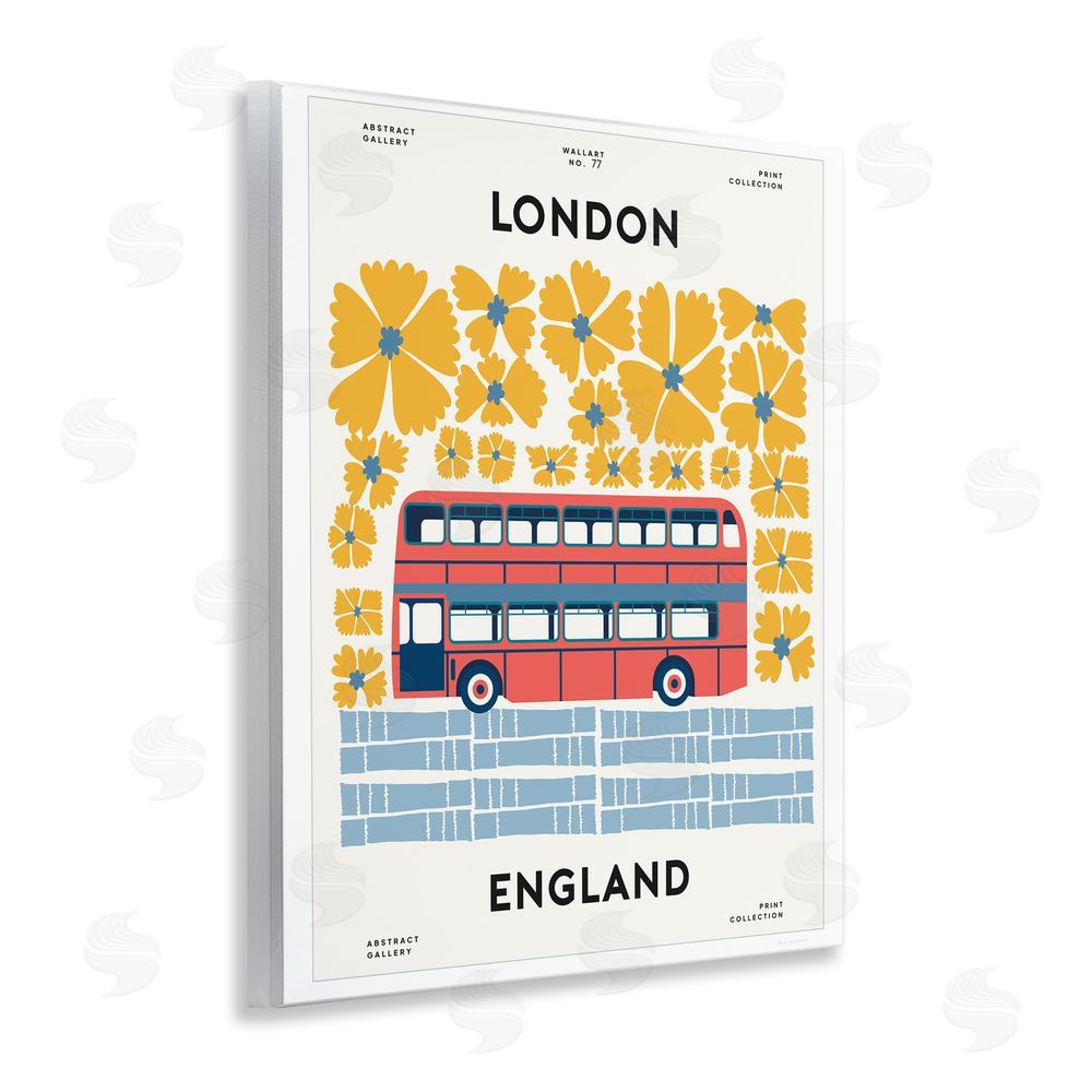 Wild Apple Groovy London Bus Wall Plaque Printed Art