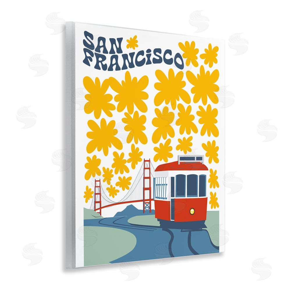 Omar Escalante San Francisco Trolley Wall Plaque Art Print