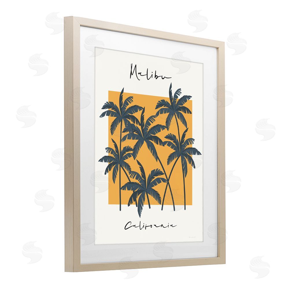 Wild Apple Malibu Retro Vibe Birch Framed Print Under Glass Wall Art
