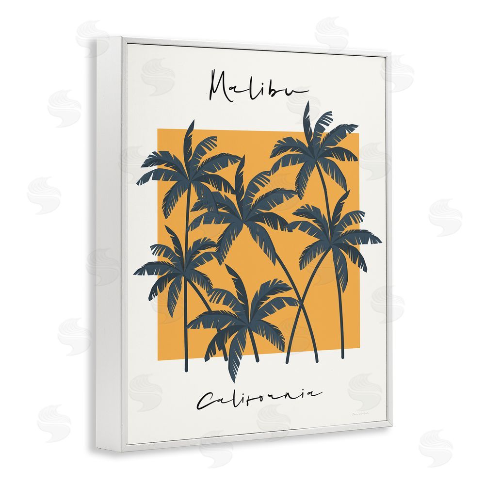Wild Apple Malibu Retro Vibe White Framed Giclee Wall Art Print