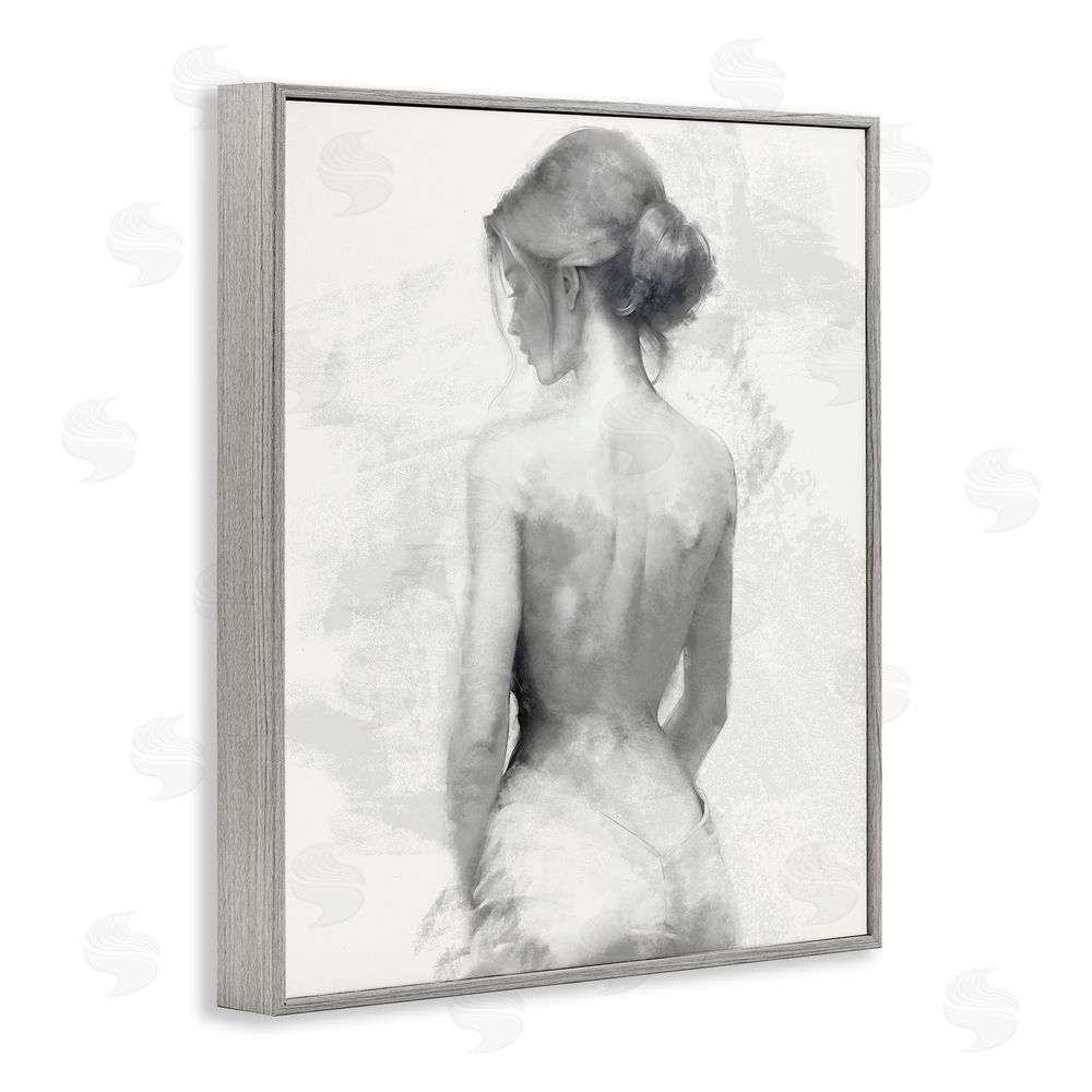 Kim Allen Mine Elegant Figure Gray Framed Giclee Wall Art Print