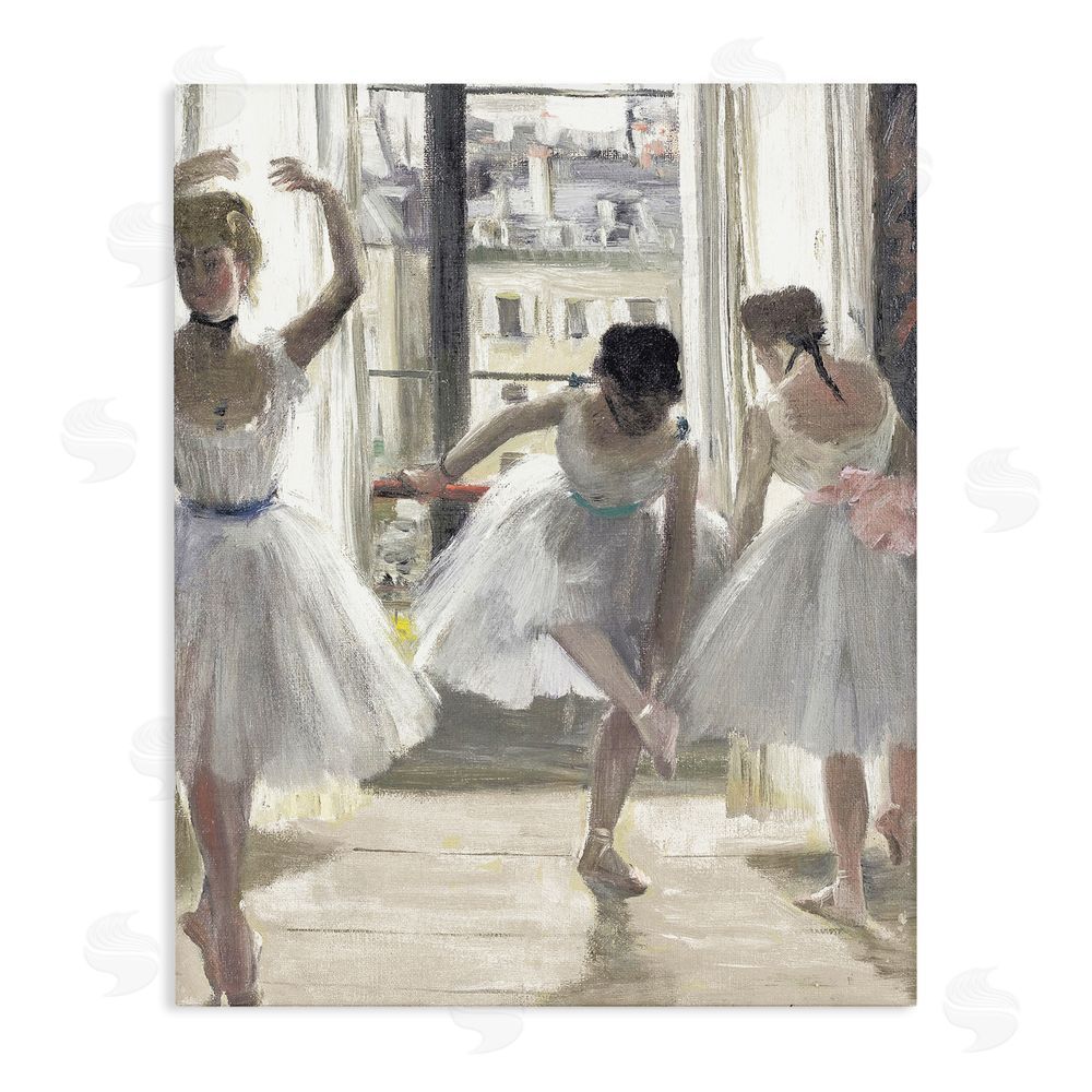Leah Straatsma Ballet Class In Practice Stretched Canvas Wall Art Print