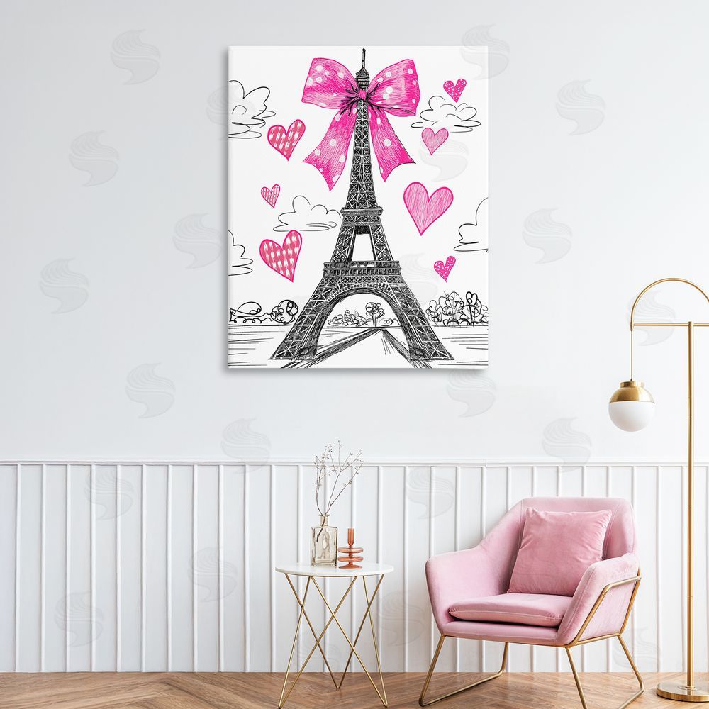 Jess Stempel Heart Patterned Eiffel Tower 