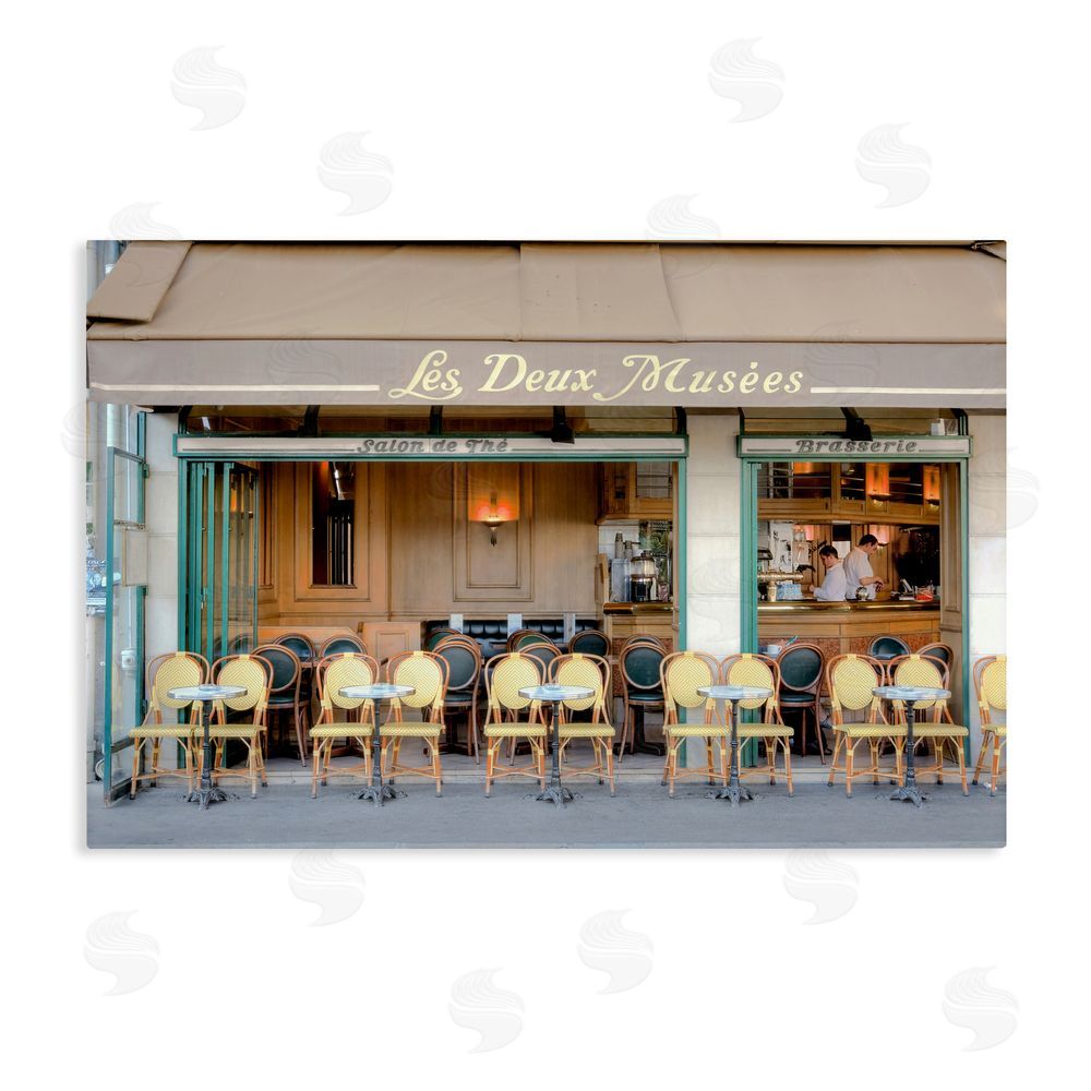 Alan Blaustein Parisian Outdoor Seating Cafe Stretched Canvas Wall Art Print
