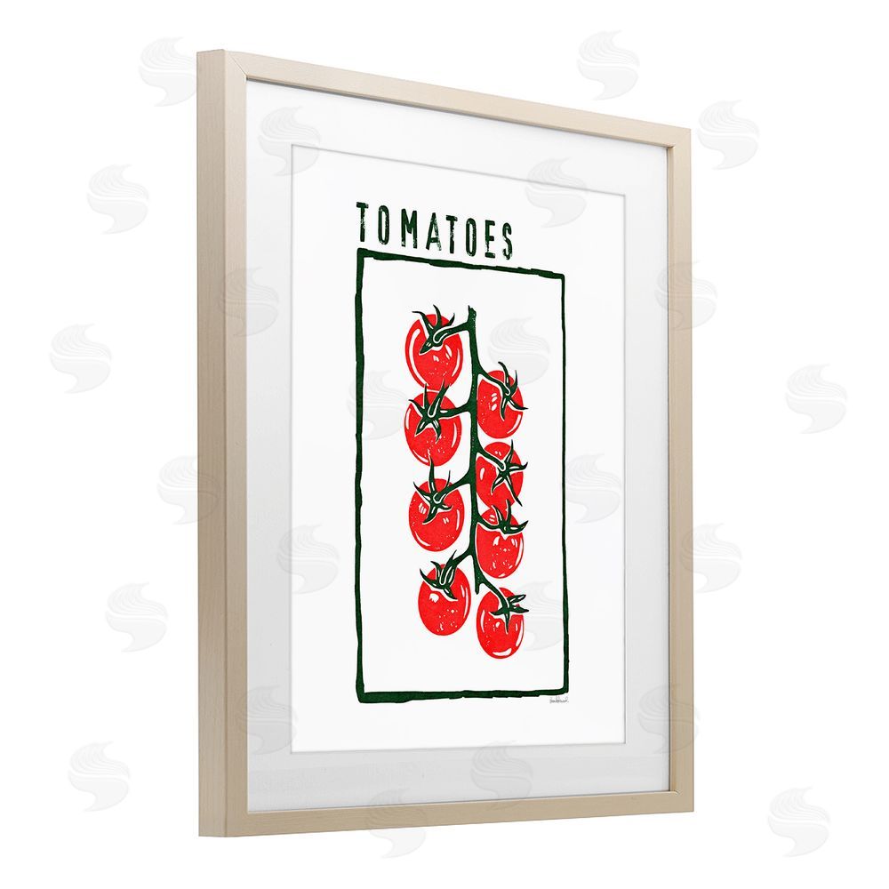 Amanda Greenwood Ripe Tomatoes Cluster Birch Framed Print Under Glass Wall Art