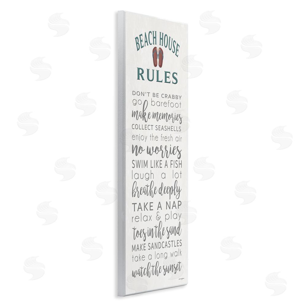 Seven Trees Design Beach House Rules Make Memories Wooden Wall Plaque Art Print