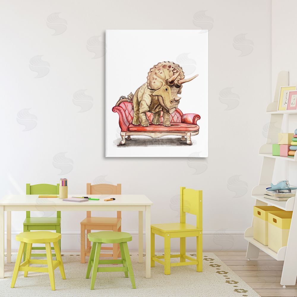 Rachel Nieman Chaise Lounge Triceratops