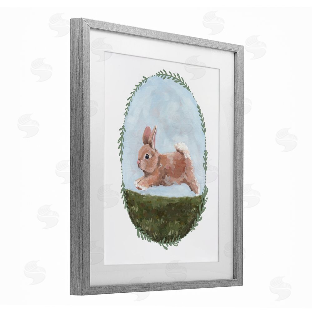 Sara Baker The Goodness of Spring Gray Framed Print Under Glass Wall Art
