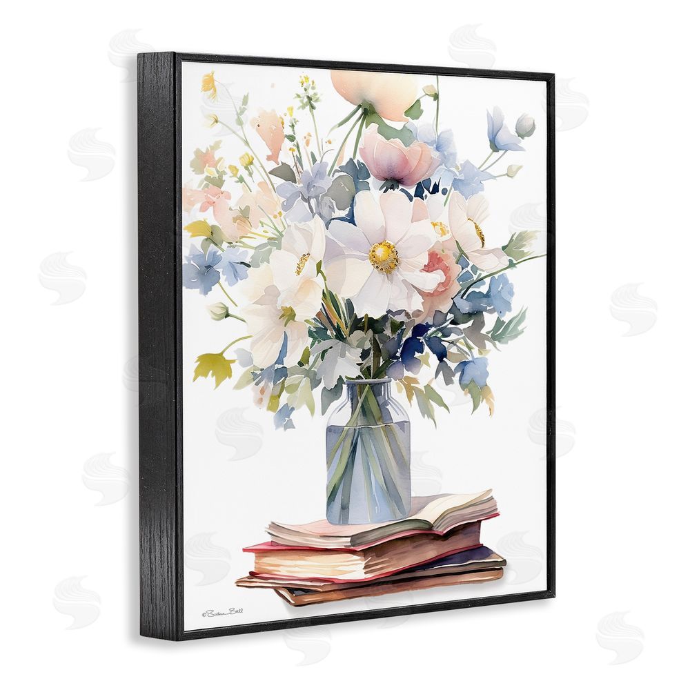 Susan Ball A Story In Bloom Black Framed Giclee Wall Art Print