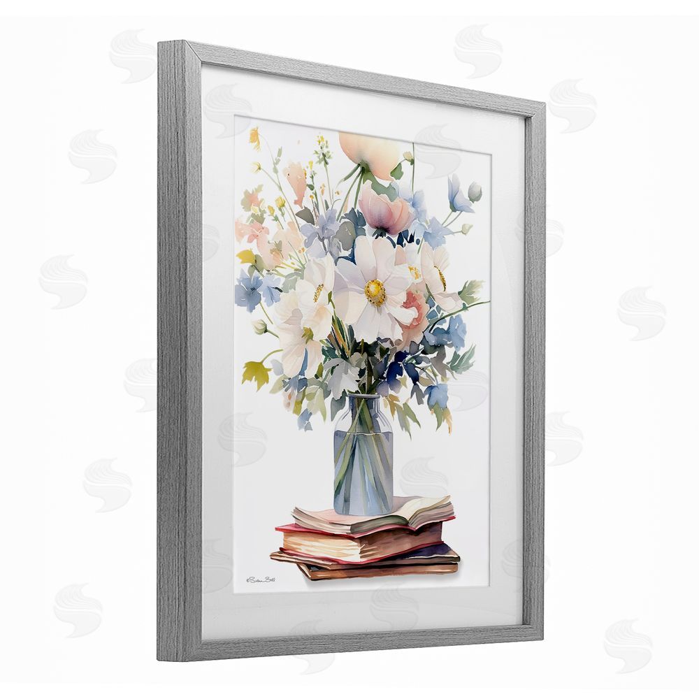 Susan Ball A Story In Bloom Gray Framed Print Under Glass Wall Art