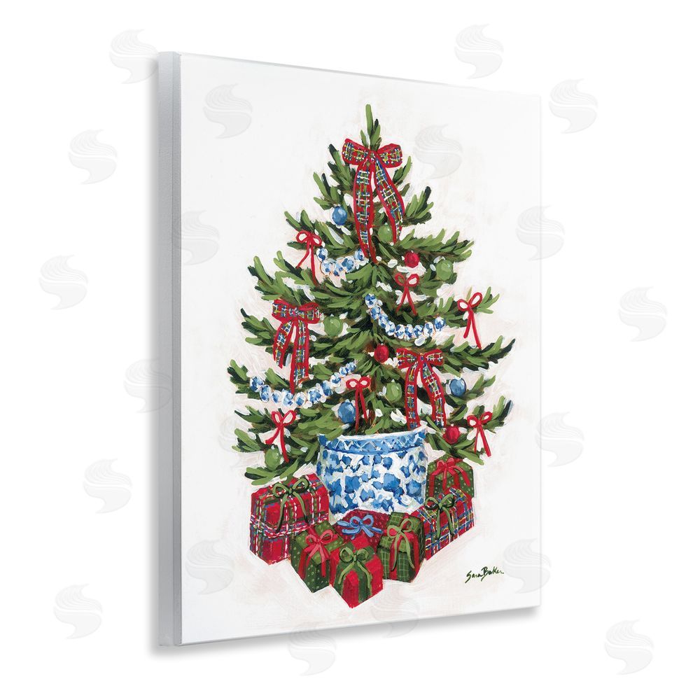 Sara Baker Festive Celebration Tree Wall Plaque Art Print