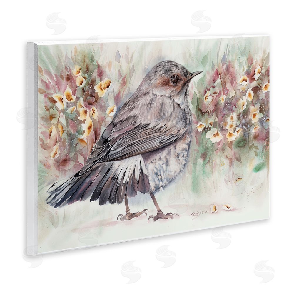 Cady Driver Peaceful Spring Bird & Flowers Wall Plaque Art Print