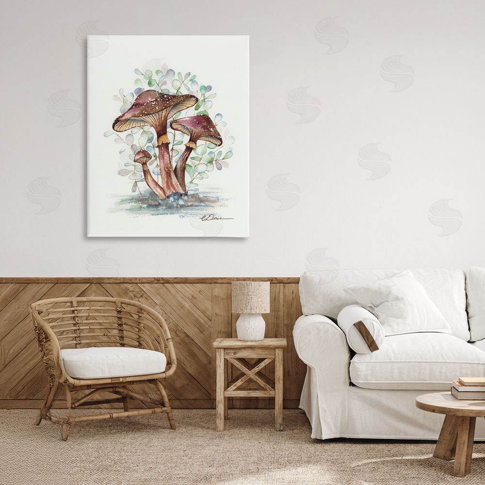 Cady Driver Earthy Fungi Mushrooms Canvas Art on Wall