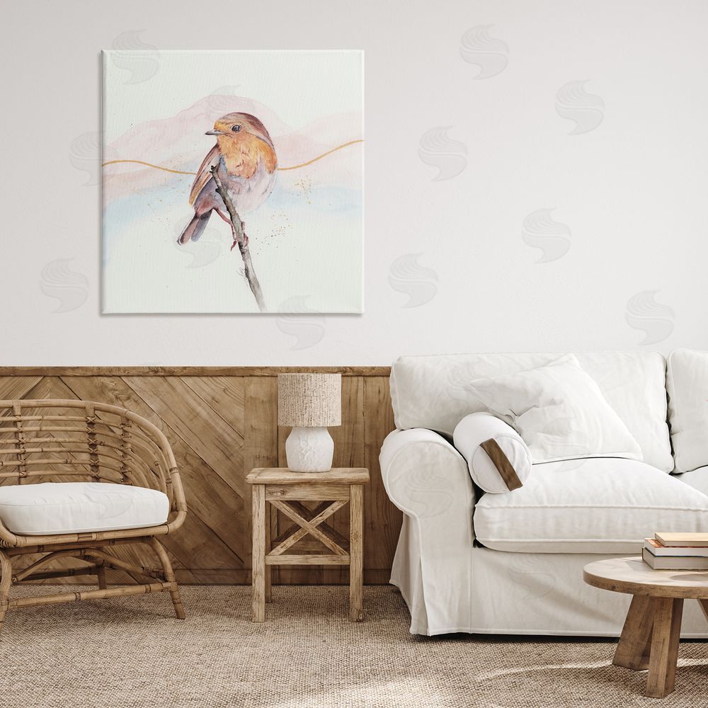 Cady Driver Songbird Perched Subtlety Canvas Art on Wall