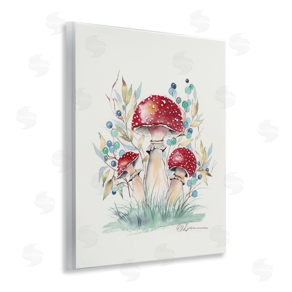 Cady Driver Toadstool Mushroom Trio Wall Plaque Art Print