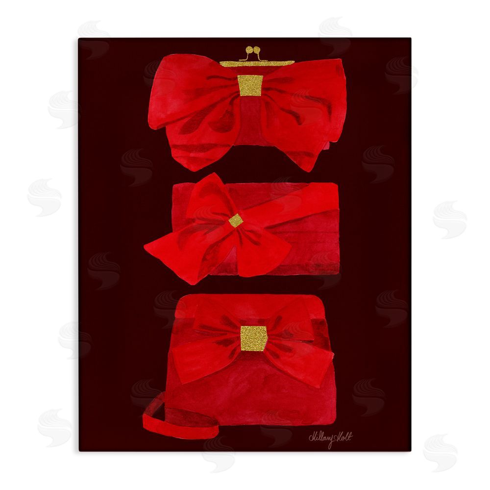 Hillary Holt Ruby Red Clutches Canvas Wall Art Print