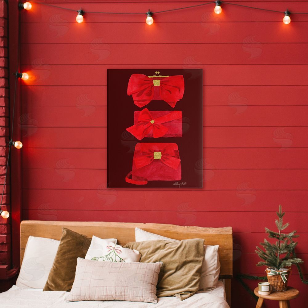 Hillary Holt Ruby Red Clutches Canvas Art on Wall