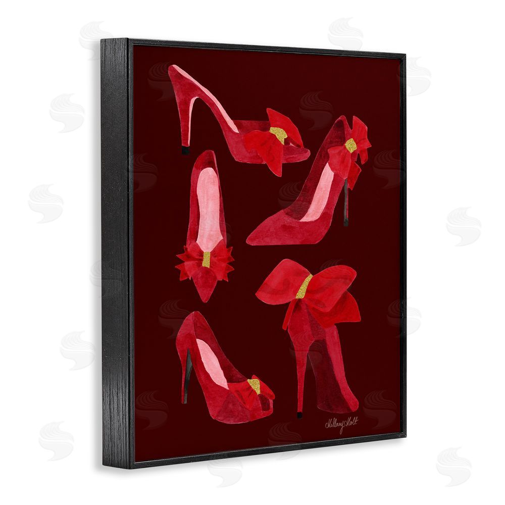 Hillary Holt Ruby Red Shoes Black Framed Giclee Wall Art Print