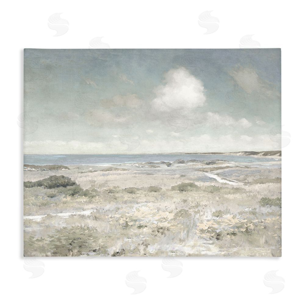 Christy McKee By The Shore Neutrals Stretched Canvas Wall Art Print