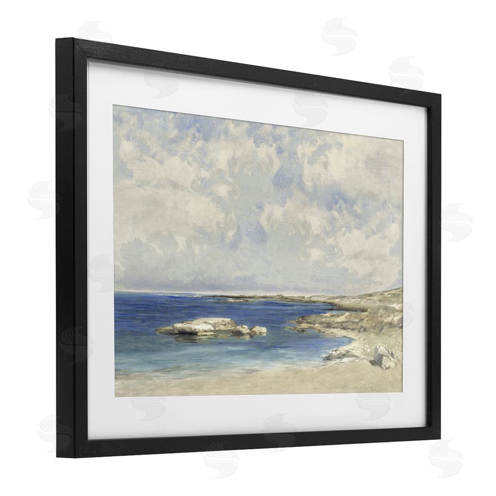 Christy McKee Pond At Morning Black Framed Print Under Glass Wall Art