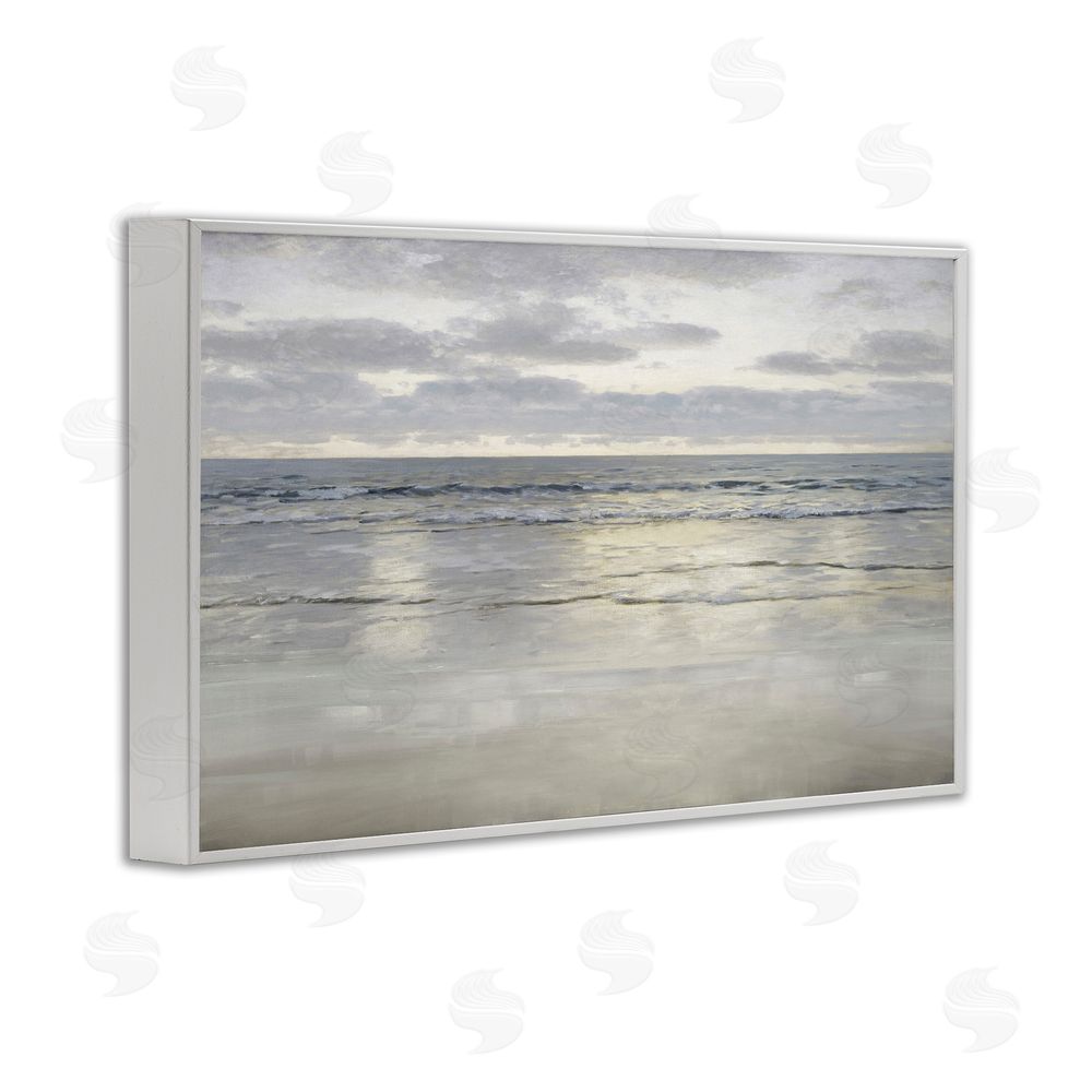 Christy McKee Sunlight On The Sea White Framed Giclee Wall Art Print
