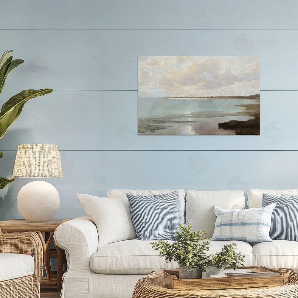 Christy McKee At The Shore Horizon Stretched Canvas Wall Art in Room