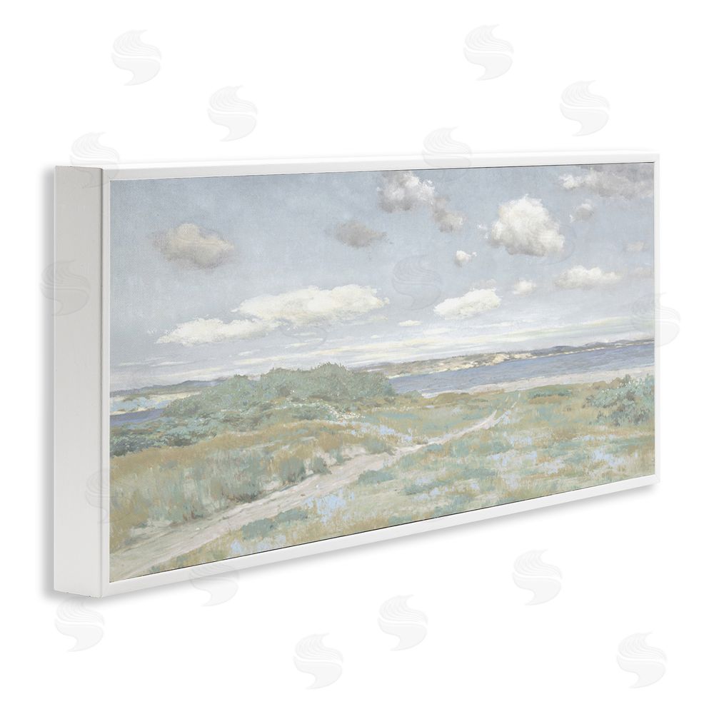 Christy McKee Path To The Water White Framed Giclee Wall Art Print