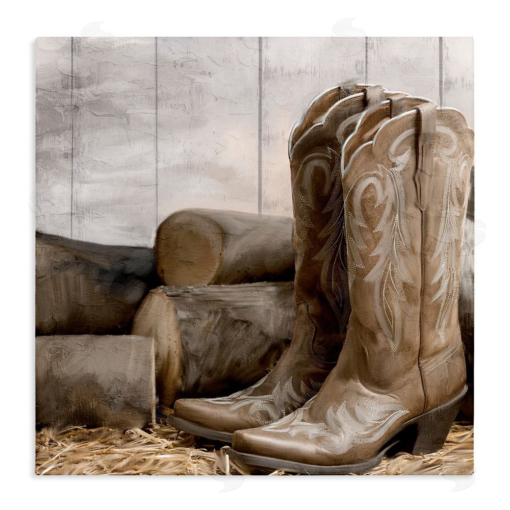 Kim Allen Kick Off Your Boots Stretched Canvas Wall Art Print