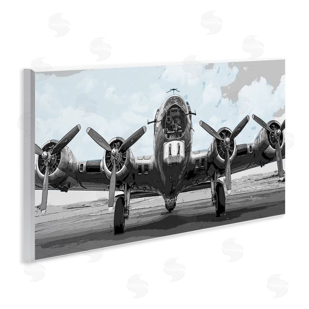 Kim Allen Historic Aviation Aircraft Wooden Wall Plaque Art Print