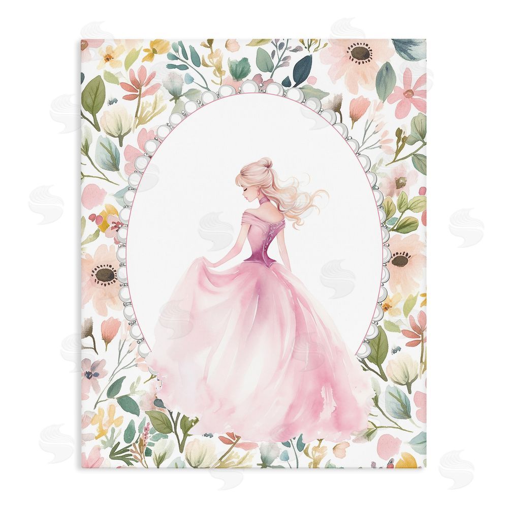 Christine Simpson Art Graceful Princess Love Stretched Canvas Wall Art Print