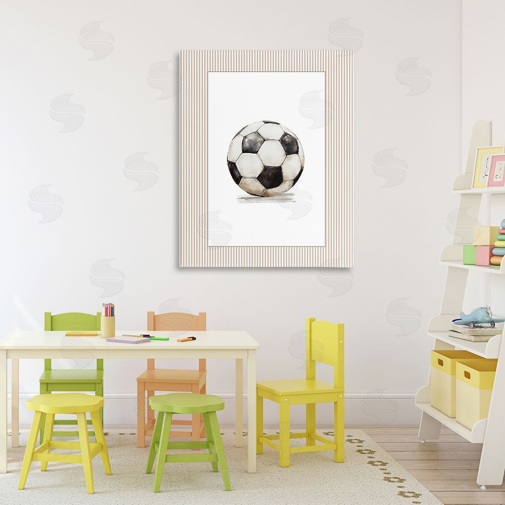 Christine Simpson Art Vintage Sports Soccer Ball 