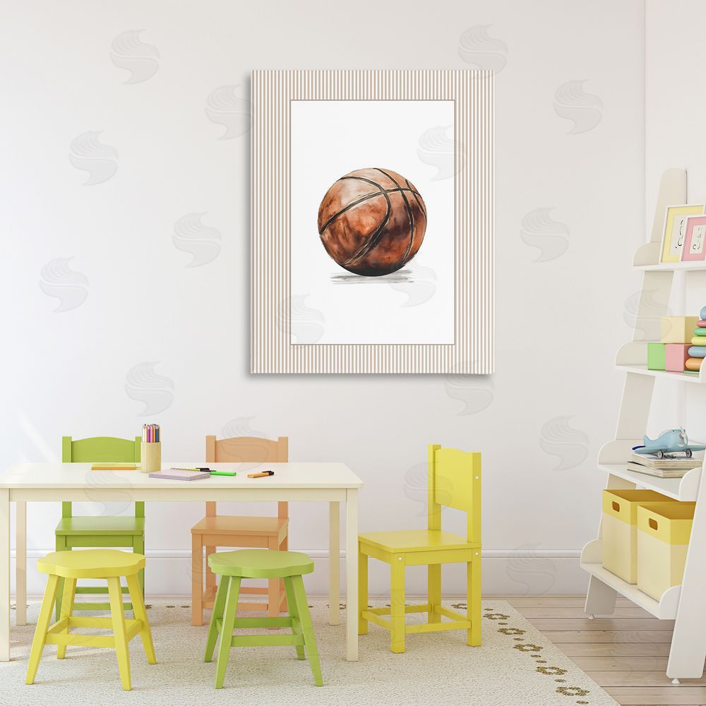 Christine Simpson Art Vintage Sports Basketball 