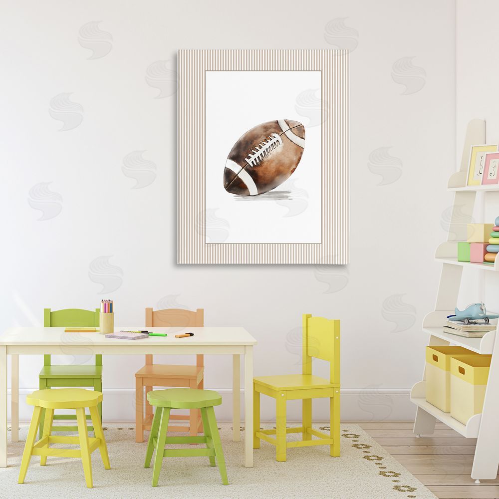 Christine Simpson Art Vintage Sports Football 