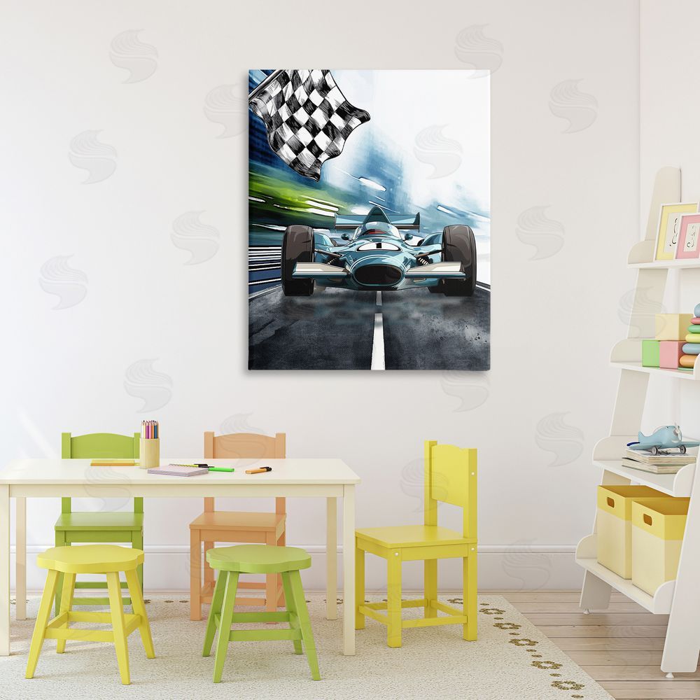 Christine Simpson Art Racecar Set Go 