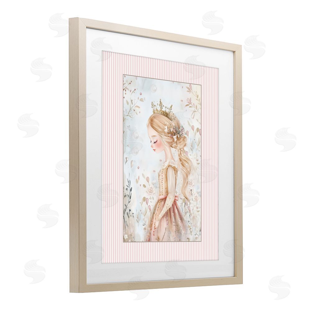 Christine Simpson Art Enchanted Dreams Princess Brown Framed Print Under Glass Wall Art