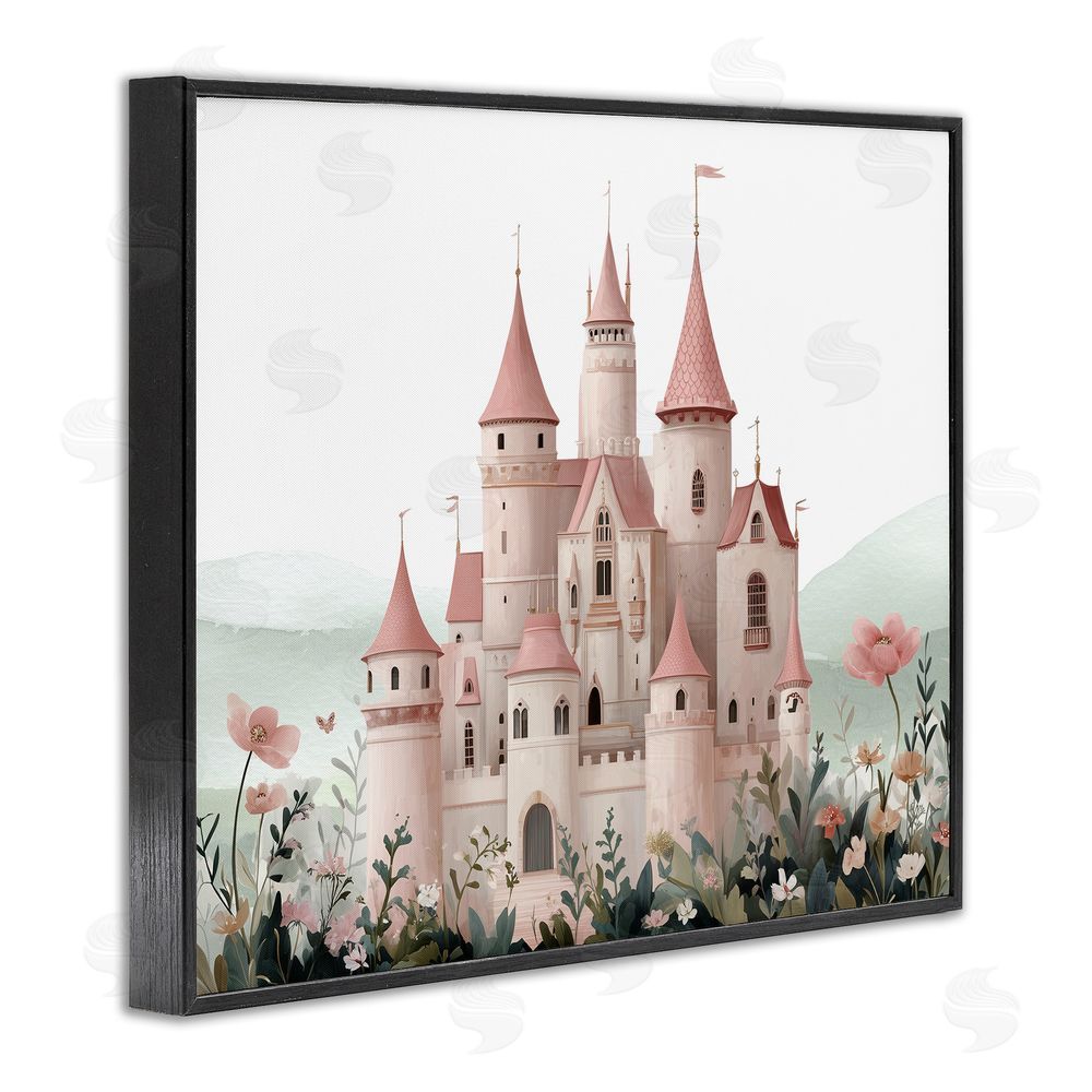 Christine Simpson Art A Castle For Princess Black Framed Giclee Wall Art Print