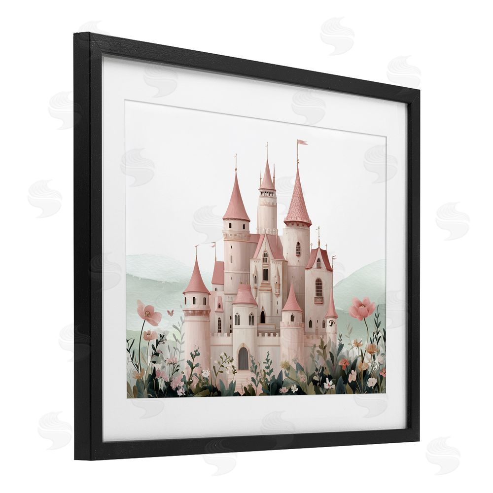 Christine Simpson Art A Castle For Princess Black Framed Print Under Glass Wall Art
