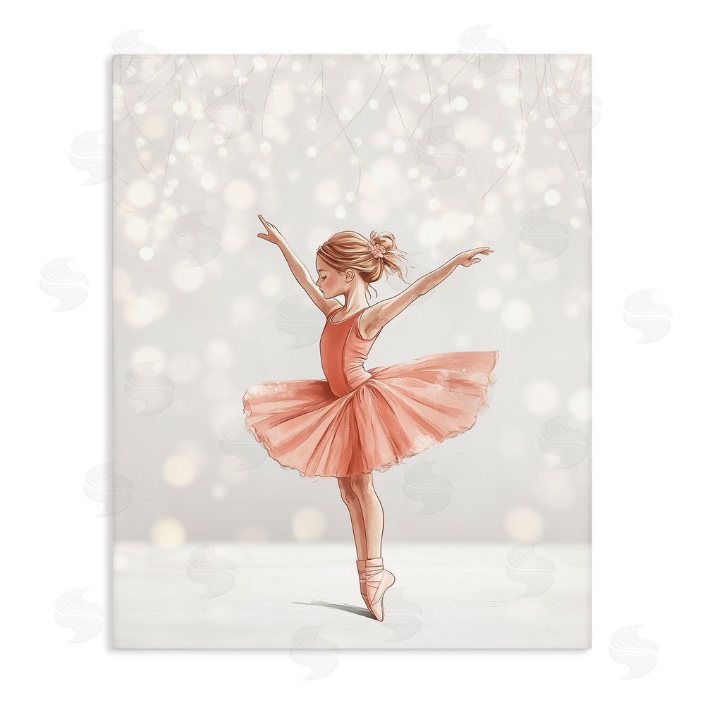 Christine Simpson Art Dancer In The Light Stretched Canvas Wall Art Print