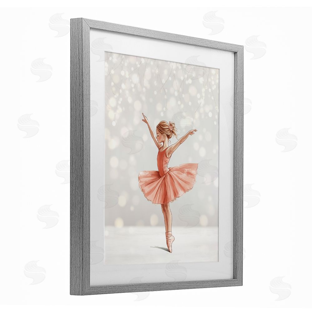 Christine Simpson Art Dancer In The Light Gray Framed Print Under Glass Wall Art