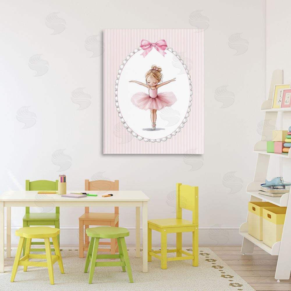 Christine Simpson Art Dancing Pink Ballerina 