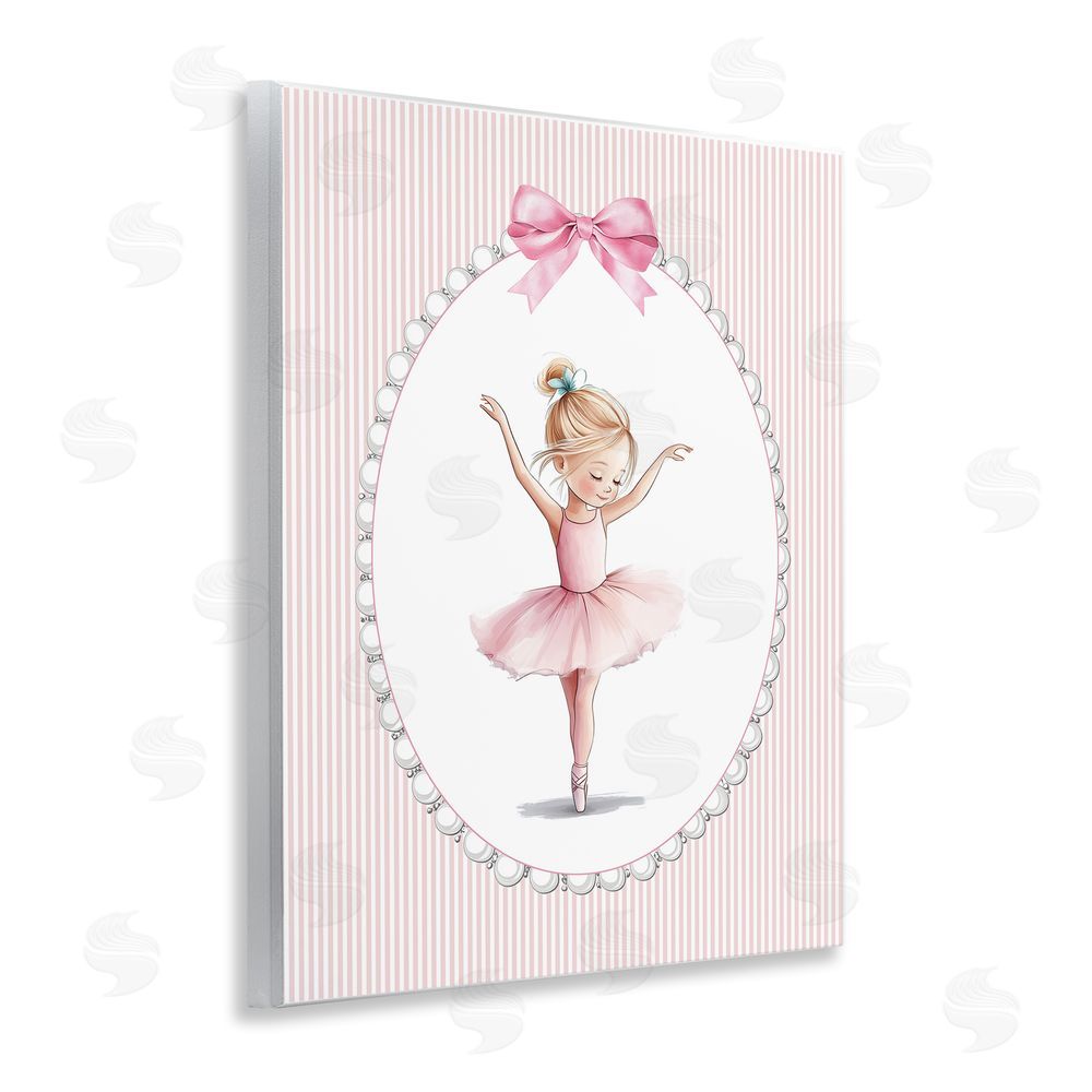 Christine Simpson Art Dance Pink Ballerina Wooden Wall Plaque Art Print